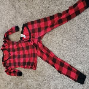 Buffalo plaid maternity pajamas thermal